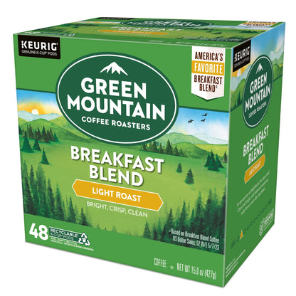 , Breakfast Blend Light Roast K-Cup Coffee Pods, 48 Count