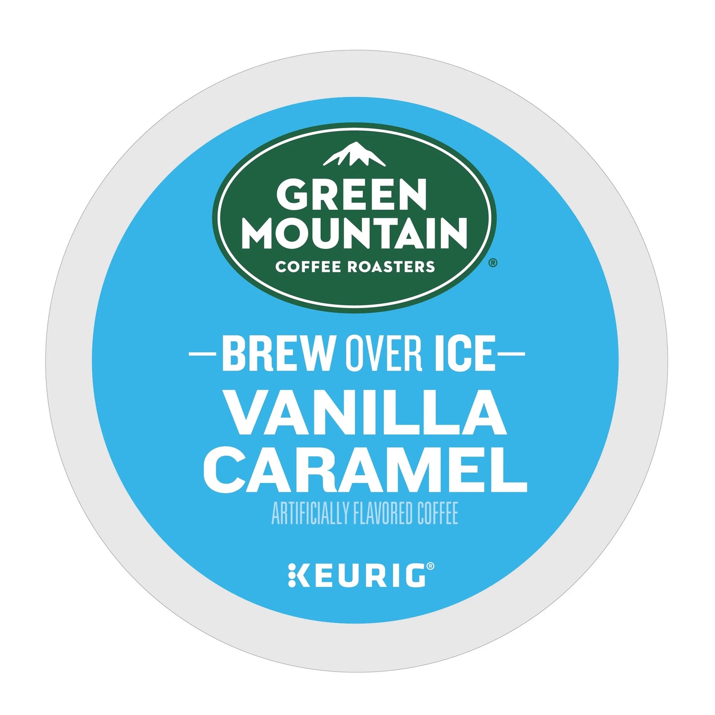 Brew over Ice Vanilla Caramel, Single Serve  K-Cup Pods, Flavored Iced Coffee, 24 Count