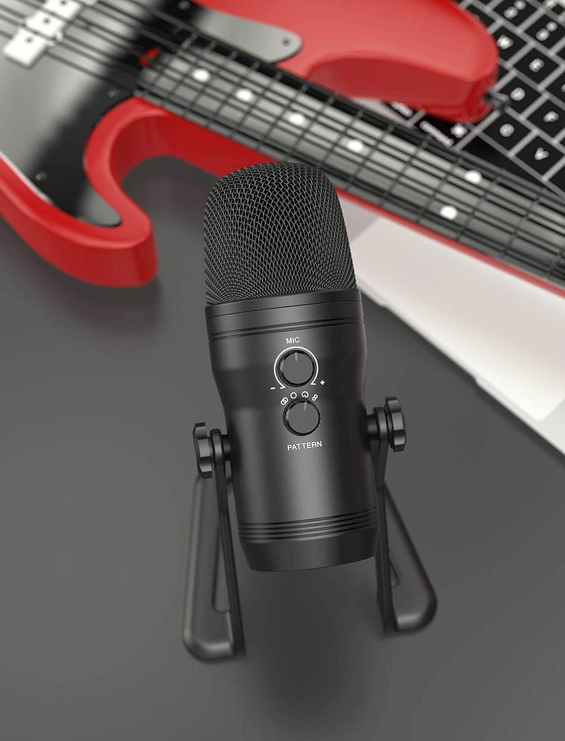 USB Studio Recording Microphone Computer Podcast Mic for PC, PS4, Mac with Mute Button & Monitor Headphone Jack, Four Pickup Patterns for Vocals Youtube Streaming Gaming ASMR Zoom-Class (K690)