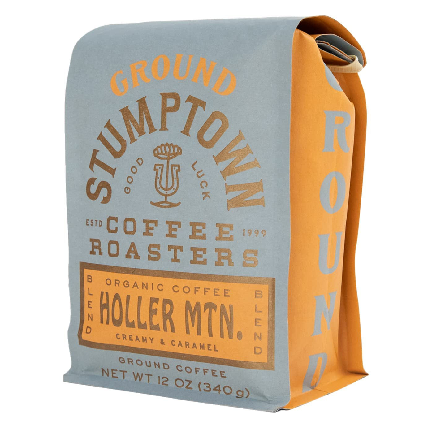 , Organic Medium Roast Ground Coffee - Holler Mountain 12 Ounce Bag, Flavor Notes of Citrus Zest, Caramel and Hazelnut