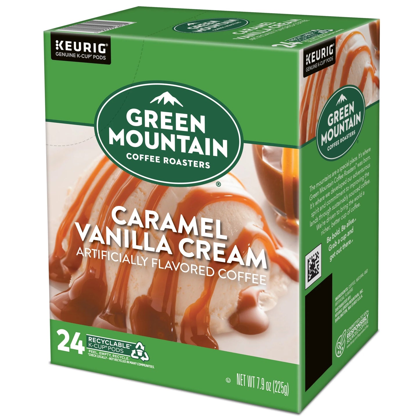 , Caramel Vanilla Cream Light Roast K-Cup Coffee Pods, 24 Count