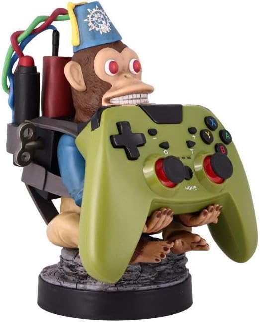 : Call of Duty: Monkeybomb - Original Mobile Phone & Gaming Controller Holder, Device Stand, Cable Guys, Licensed Figure