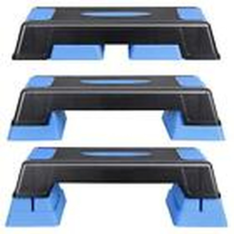 30" Aerobic Stepper for Exercise Step up Exercise Platform with Removable BLUE