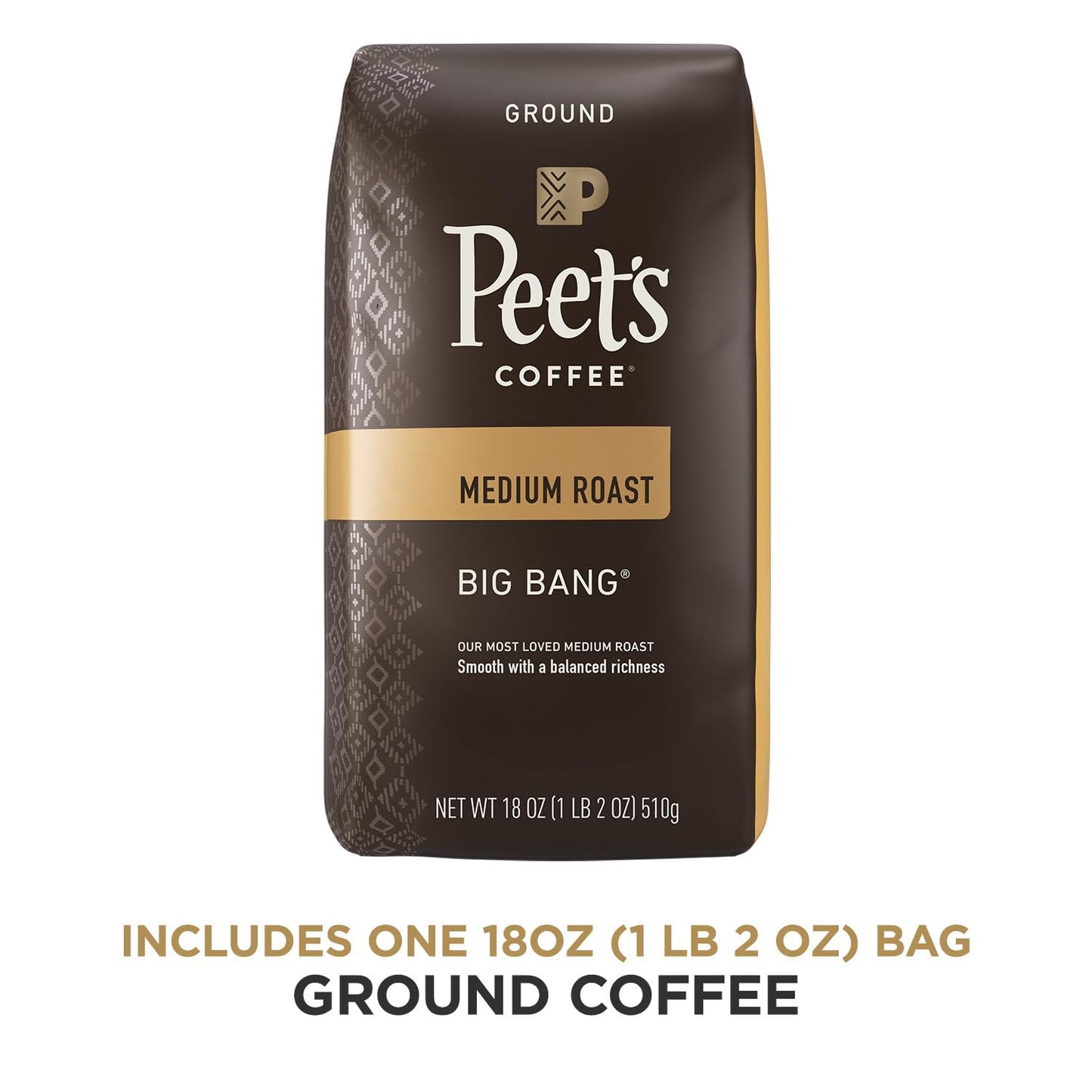 , Medium Roast Ground Coffee - Big Bang 18 Ounce Bag