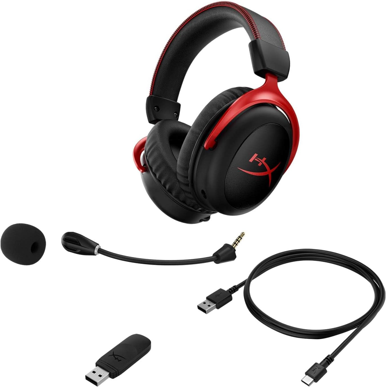 Cloud II Wireless Gaming Headset - Red