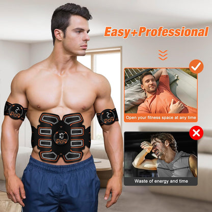 ABS Stimulator, Abdominal Toning Belt Trainer, Abs Workout Equipment, Ab Sport Exercise Belt for Men and Women BFB-11