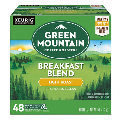 , Breakfast Blend Light Roast K-Cup Coffee Pods, 48 Count