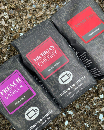 Michigan Cherry by  | 12Oz Flavored Whole Bean Coffee Medium Roast Coffee | 100% Specialty Arabica Coffee Whole Bean | Gourmet Coffee Whole Beans