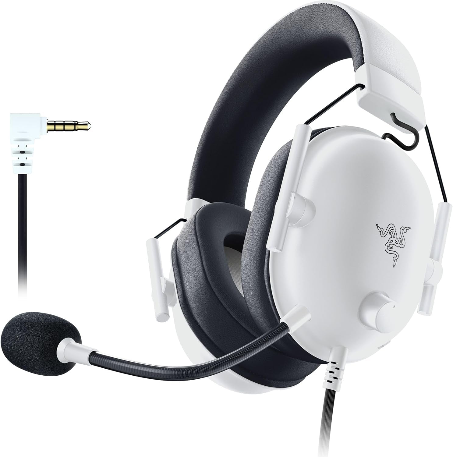 Blackshark V2 X Gaming Headset: 7.1 Surround Sound - 50Mm Drivers - Memory Foam Cushion - for PC, Mac, PS4, PS5, Switch - 3.5Mm Audio Jack - White