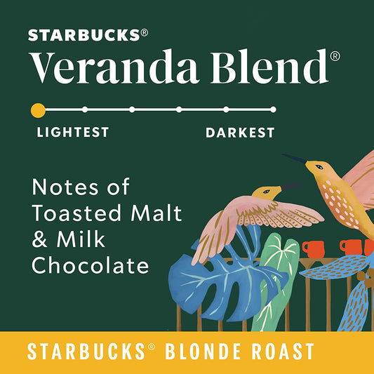 Ground Coffee,  Blonde Roast Coffee, Veranda Blend, 100% Arabica, 1 Bag (28 Oz)