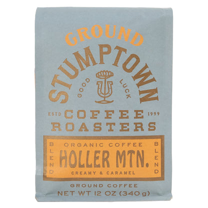 , Organic Medium Roast Ground Coffee - Holler Mountain 12 Ounce Bag, Flavor Notes of Citrus Zest, Caramel and Hazelnut