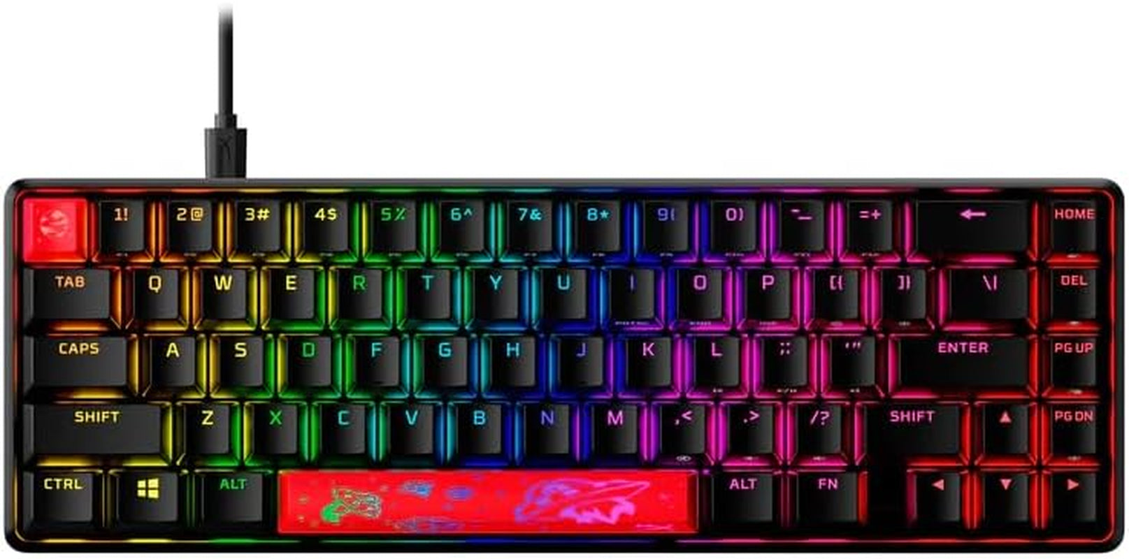 Alloy Origins 65 - Mechanical Gaming Keyboard – Compact 65% Form Factor - Linear Red Switch - Double Shot PBT Keycaps - RGB LED Backlit - NGENUITY Software Compatible,Black