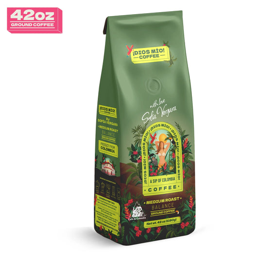 Coffee by Sofia Vergara, Premium Ground Colombian Coffee, Medium Roast, 42Oz, Bag