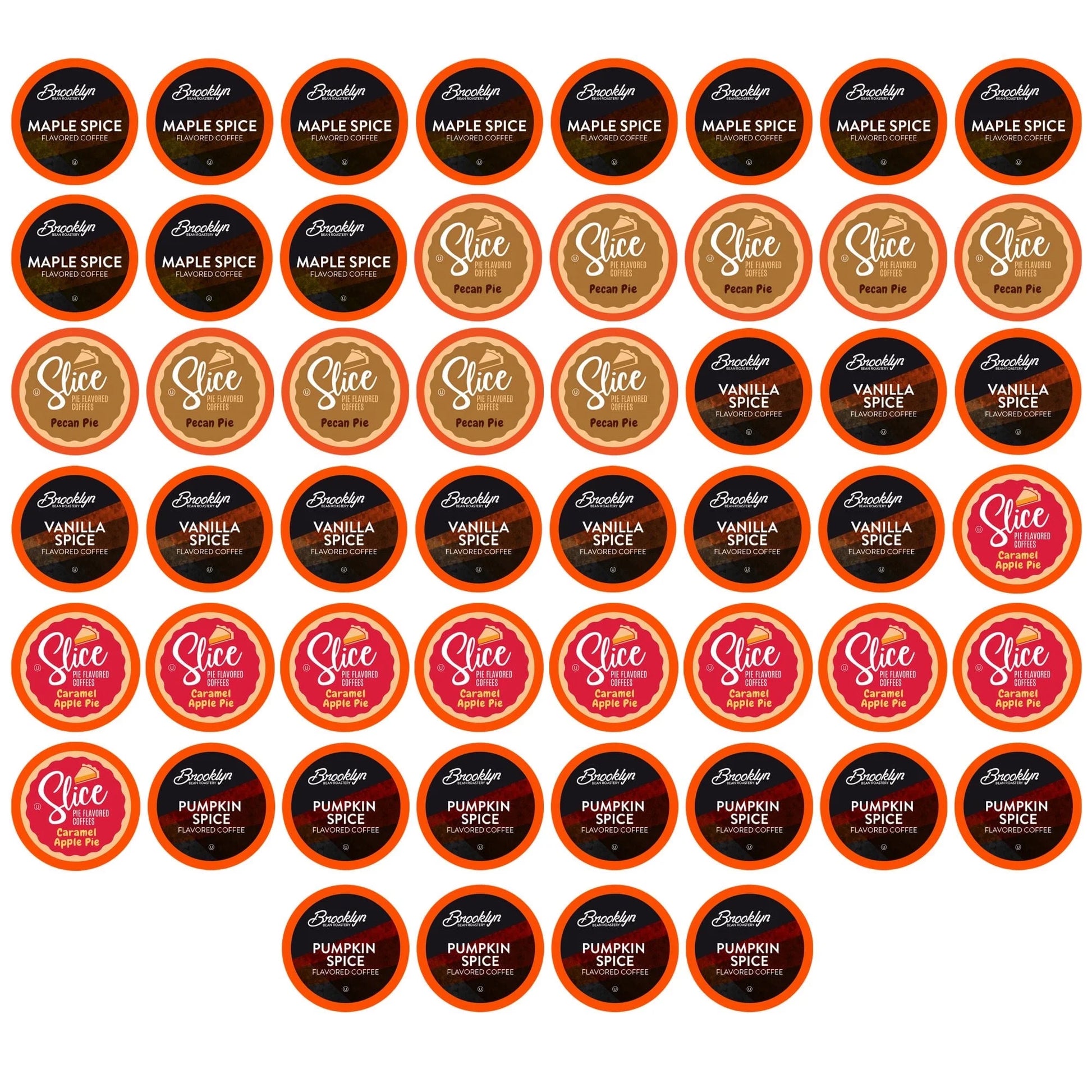 Autumn Flavored Coffee Pods for Keurig Coffee Brewers, 52-Pack