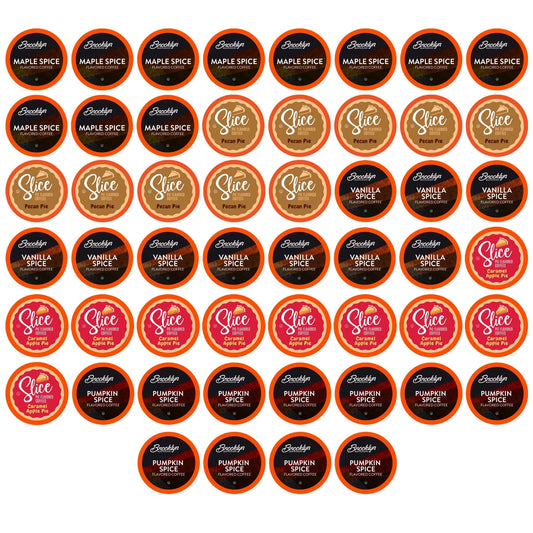 Autumn Flavored Coffee Pods for Keurig Coffee Brewers, 52-Pack