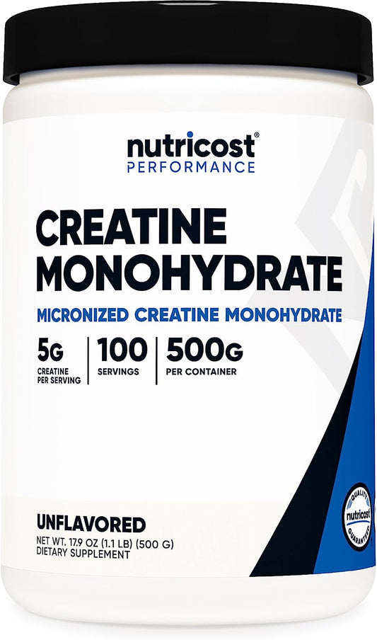 Creatine Monohydrate Micronized Powder 500G, 5000Mg per Serv (5G) - 100 Servings, 17.9 Oz