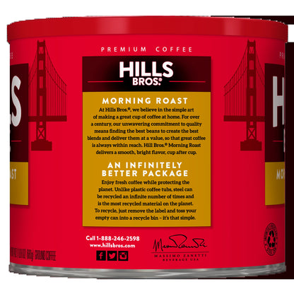 (2 Pack) . Morning Roast Ground Coffee, Light Roast, 24 Oz. Can