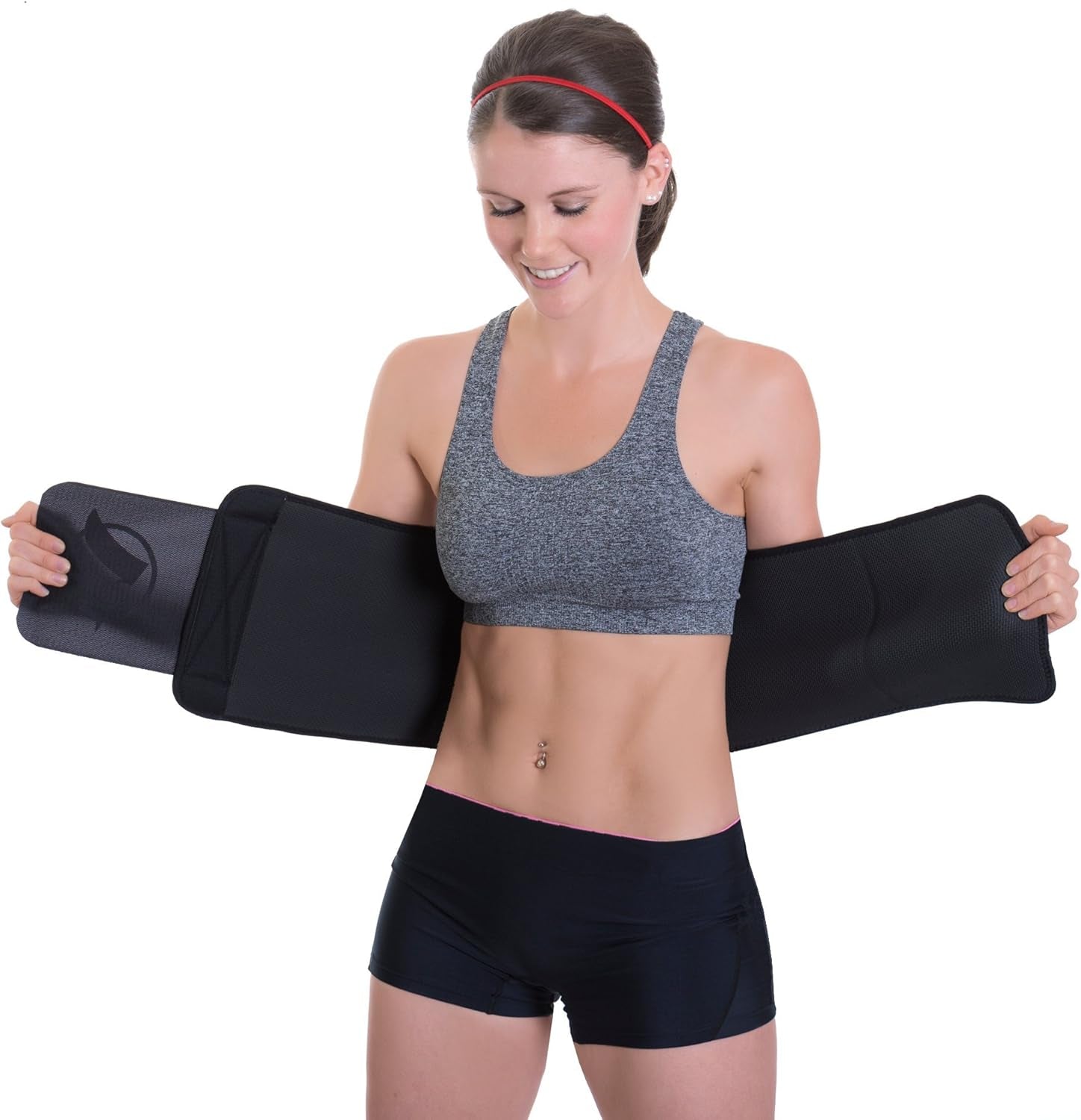 Waist Trimmer Sauna Ab Belt for Women & Men - Waist Trainer Stomach Wrap