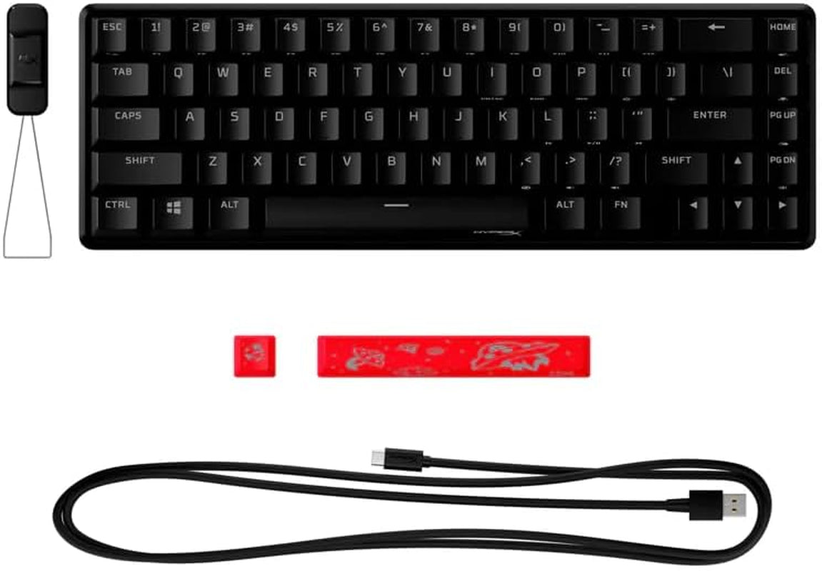 Alloy Origins 65 - Mechanical Gaming Keyboard – Compact 65% Form Factor - Linear Red Switch - Double Shot PBT Keycaps - RGB LED Backlit - NGENUITY Software Compatible,Black