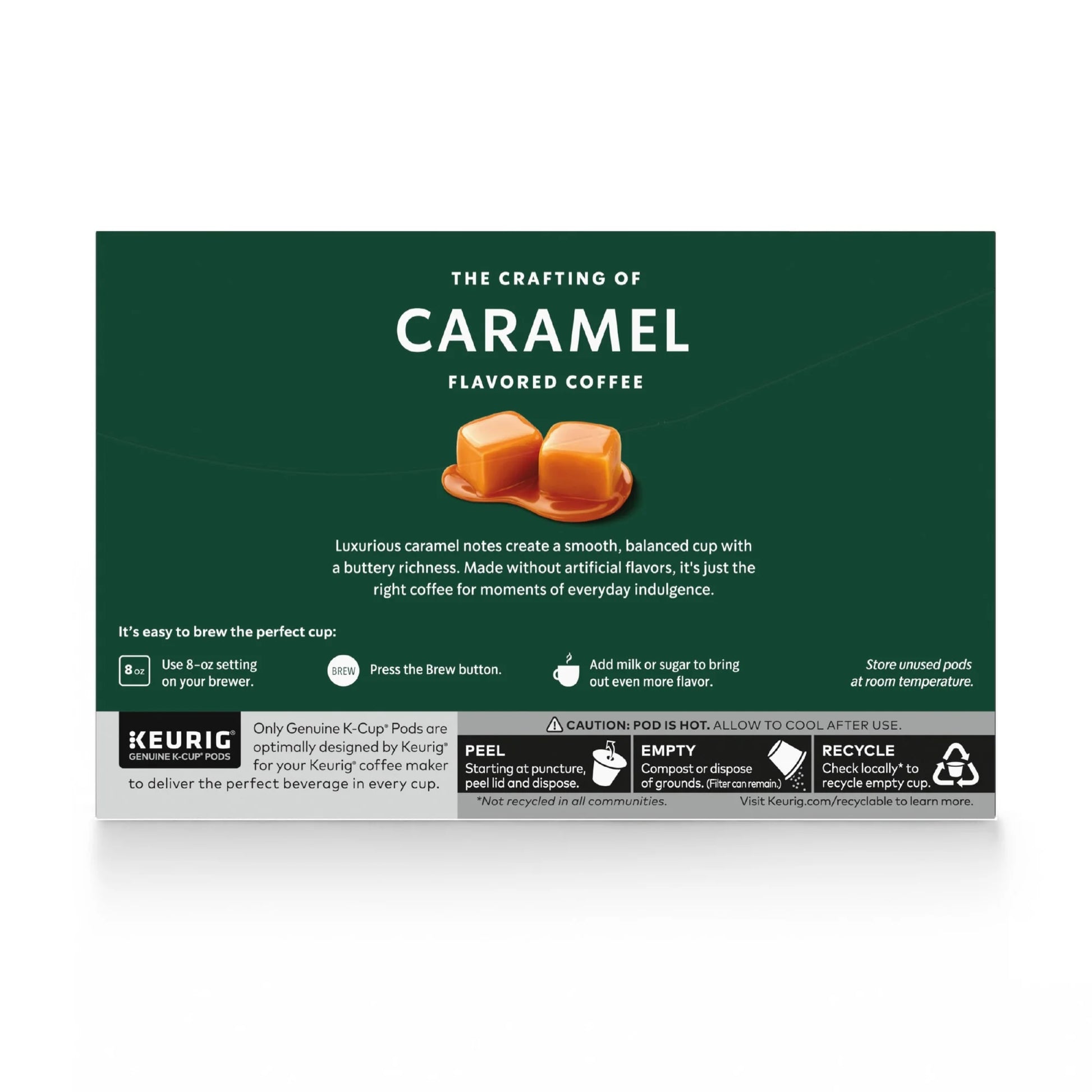 (3 Pack)  Caramel Medium Roast Coffee, Keurig K-Cup Single Serve Coffee Pods, 12 Count