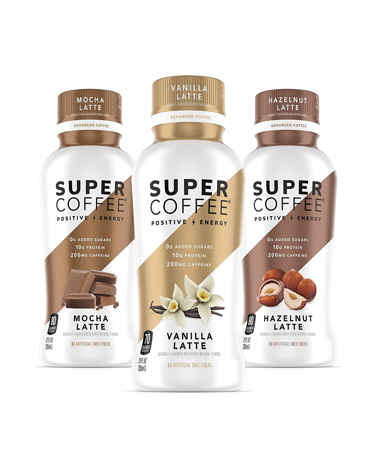 , Iced Keto Coffee (0G Added Sugar, 10G Protein, 70 Calories) [Variety Pack] 12 Fl Oz, 6 Pack | Iced Coffee, Protein Coffee, Coffee Drinks, Smart Coffee - Soyfree Glutenfree