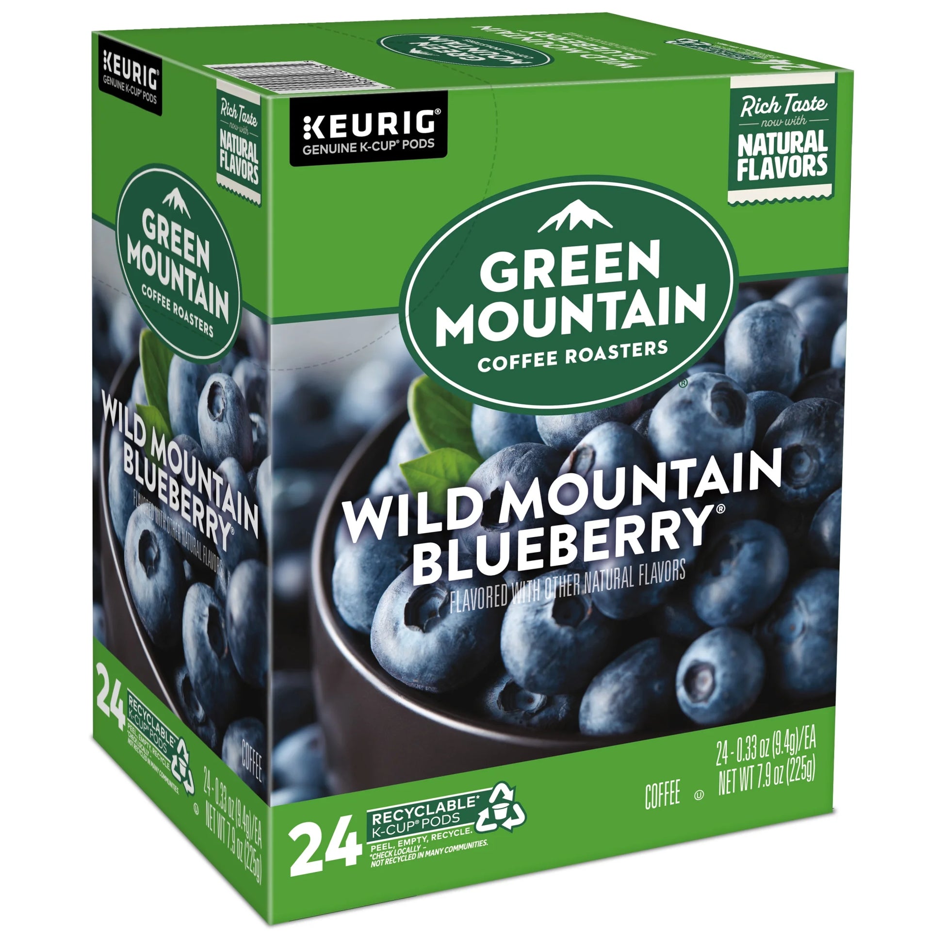 , Wild Mountain Blueberry Light Roast K-Cup Coffee Pods, 24 Count