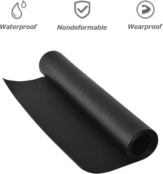 PVC Exercise Mat, High Density Folding Floor Protector for Treadmill Equipment (5' X 2' X 0.2'')