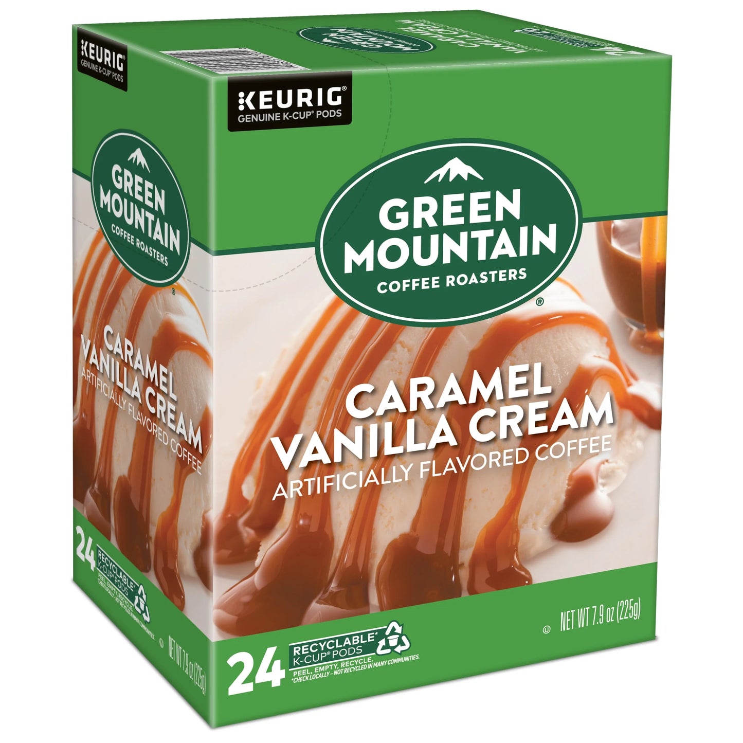 , Caramel Vanilla Cream Light Roast K-Cup Coffee Pods, 24 Count