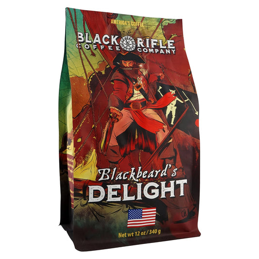 Blackbeard'S Delight, Dark Roast Ground Coffee, 12 OZ Bag