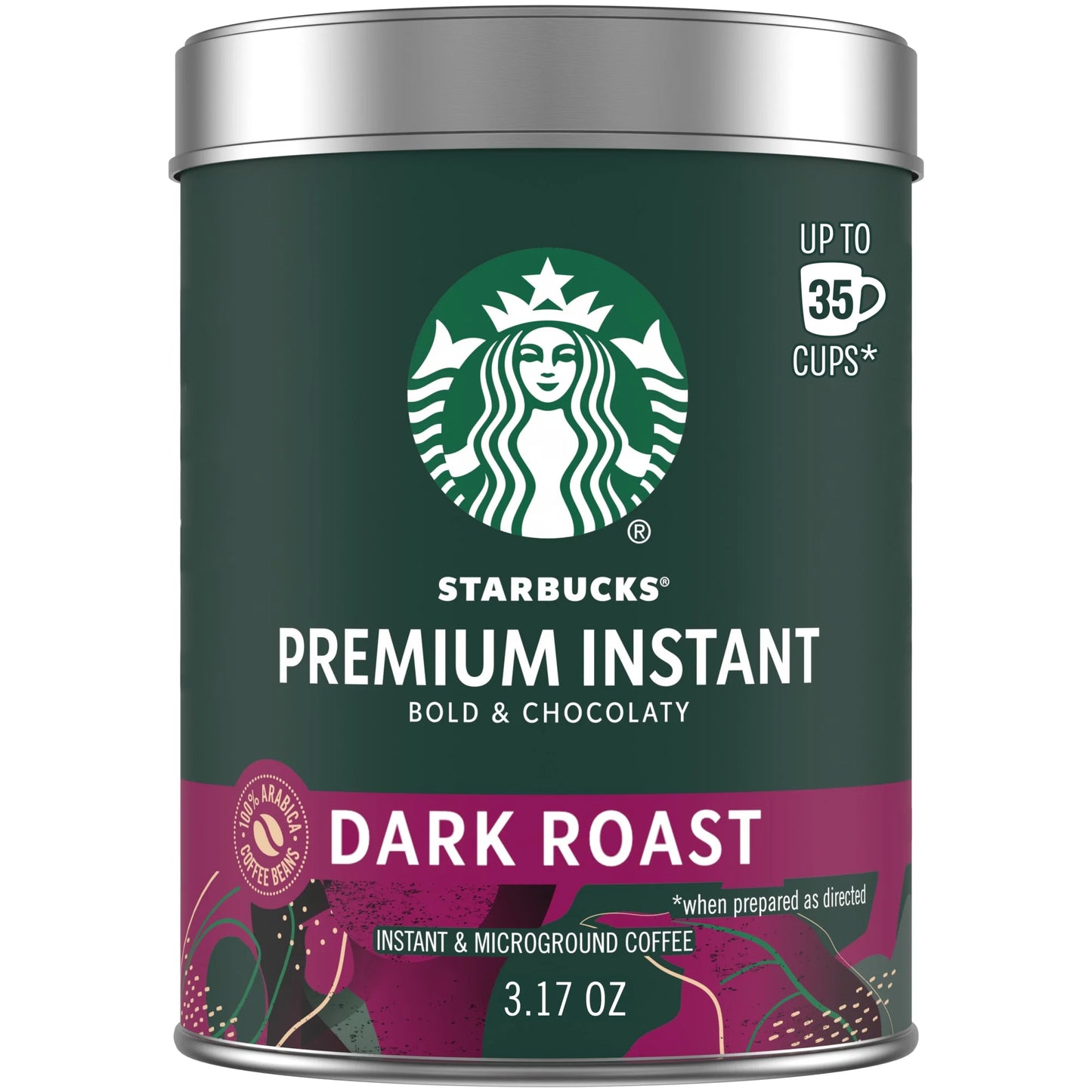 (3 Pack)  Premium Dark Roast Instant Coffee, 3.17 Oz